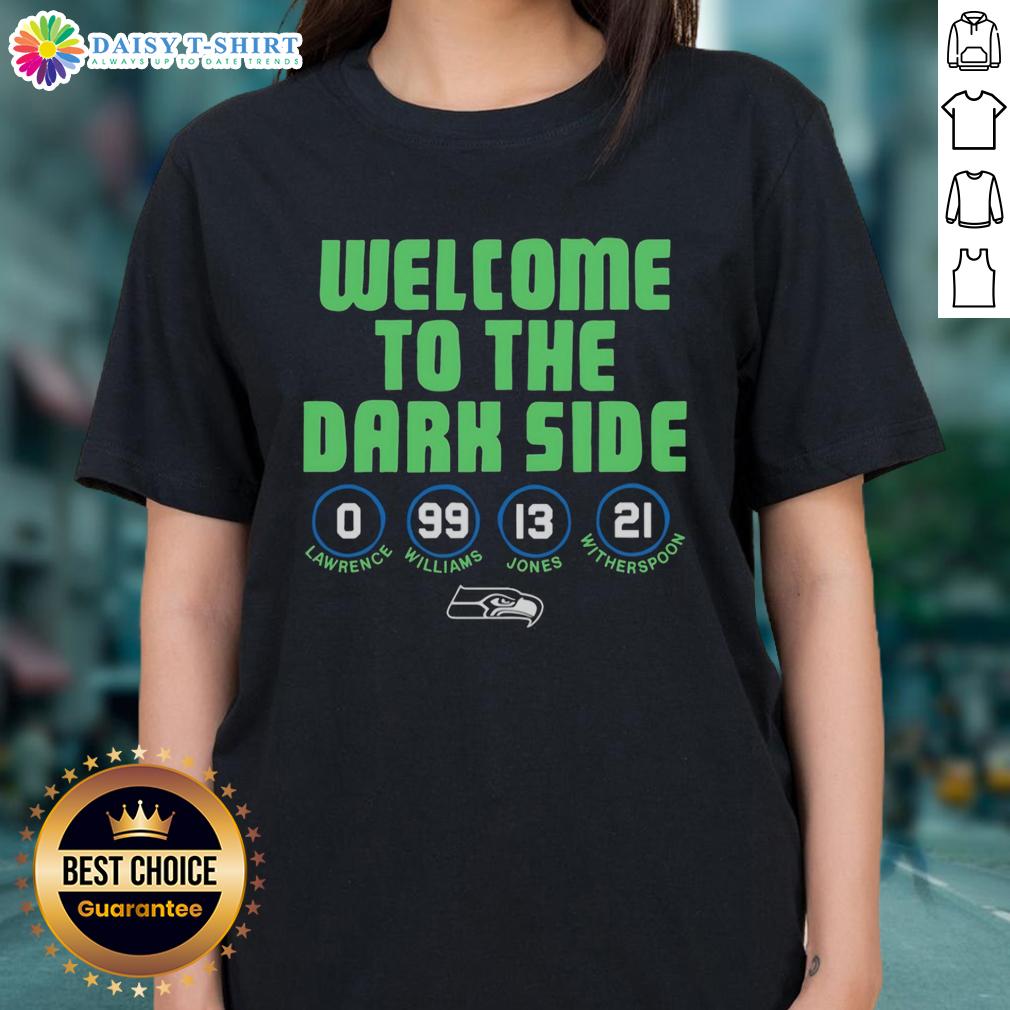 Official Seattle Seahawks Welcome To The Dark Side Ladies Tee