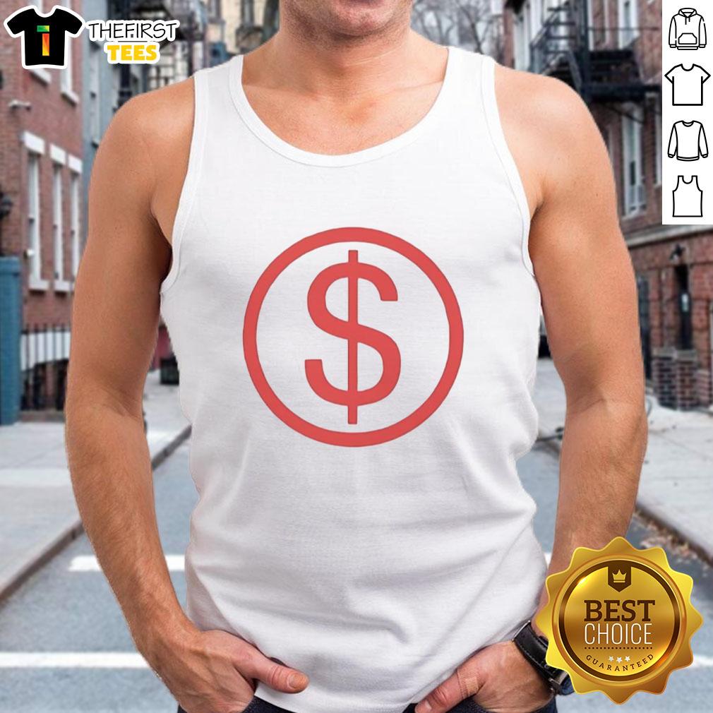 official-slayyyter-dollar-sign-logo-tank-top Alt Text: Official Slayyyter dollar sign logo tank top featuring a bold design, perfect for fans of the pop artist.