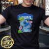 Official Stitch With St Patricks Hug Lowe's Logo T-Shirt featuring a festive design perfect for St. Patrick's Day celebrations.