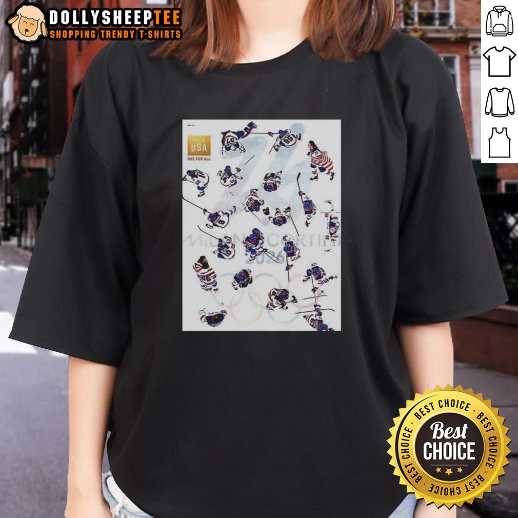 Official Team Usa One For All Ladies Tee Official Team USA One For All Ladies Tee featuring a stylish design, perfect for supporting Team USA in style.