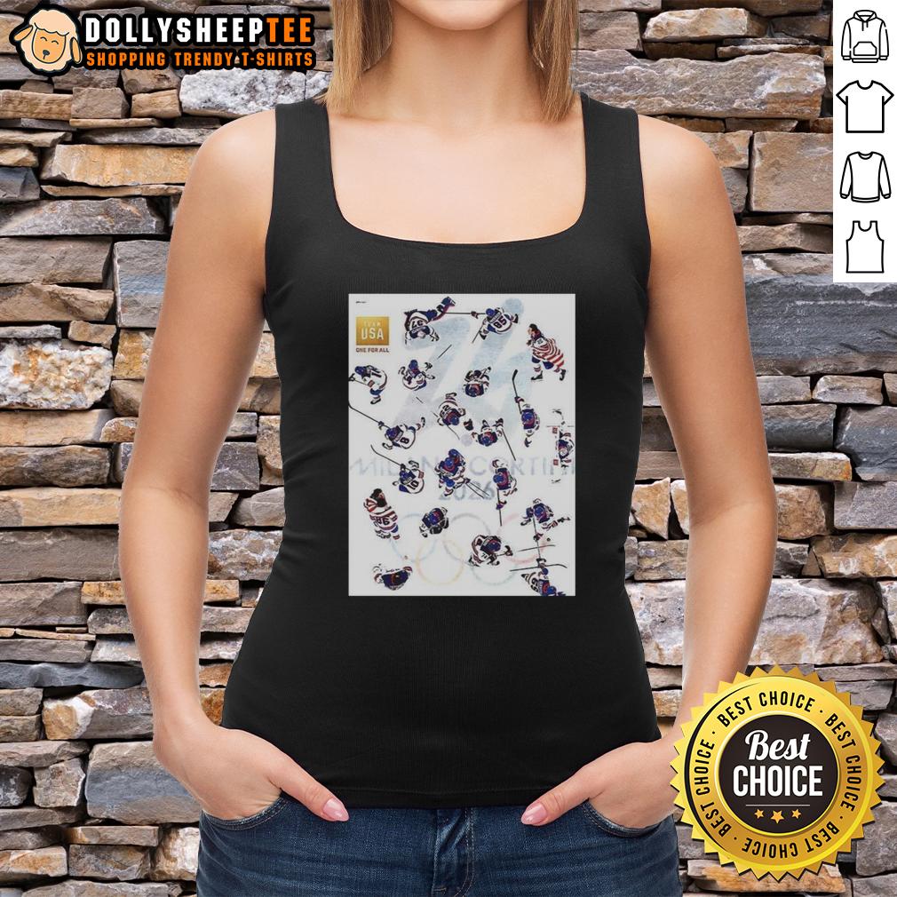 Official Team Usa One For All Tank Top Official Team USA One For All Tank Top featuring a patriotic design, perfect for supporting USA at events and workouts.