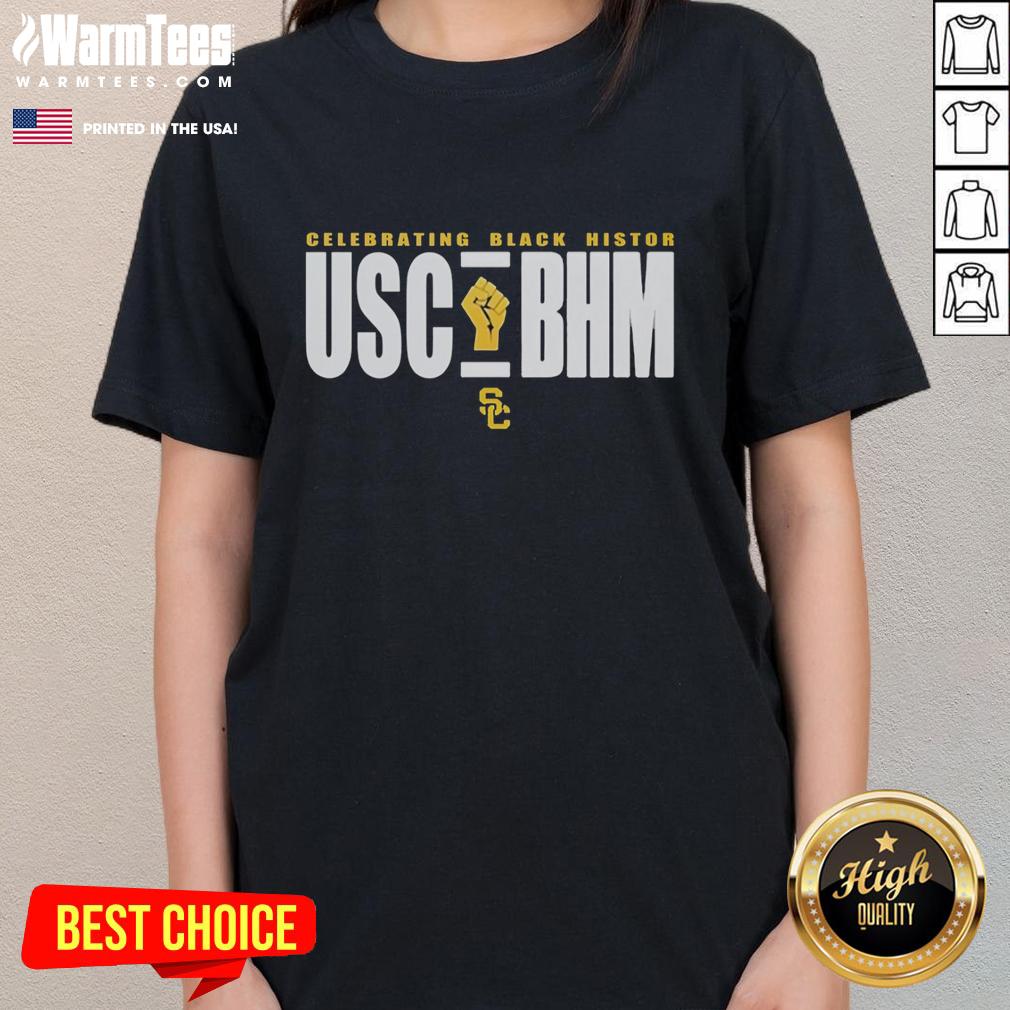 official-usc-bhm-black-history-month-logo-ladies-tee Official Usc Bhm Black History Month Logo T-Shirt - Image 3