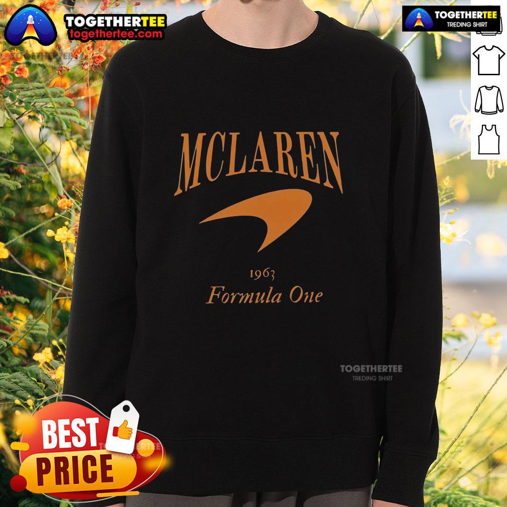 Official Vintage Style F1 Mclaren Racing Sweatshirt Official Vintage Style F1 McLaren Racing Sweatshirt featuring iconic logo and retro design for motorsport enthusiasts.