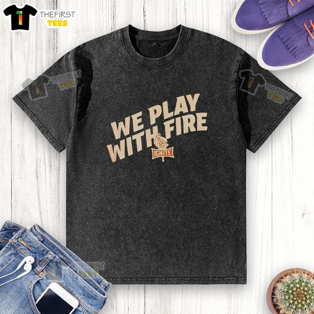 official-we-play-with-fire-indy-ignite-logo-washed-t-shirt Alt Text: Official We Play With Fire Indy Ignite Logo on a Washed T-Shirt, perfect for casual wear and fan apparel.