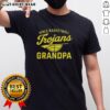 Original Girl Basketball Trojans Grandpa T-Shirt featuring a vibrant design celebrating basketball pride for grandfathers.