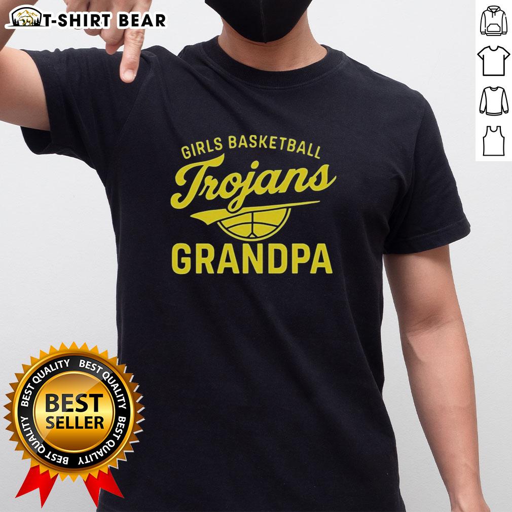 Original Girl Basketball Trojans Grandpa T Shirt Original Girl Basketball Trojans Grandpa T-Shirt featuring a vibrant design celebrating basketball pride for grandfathers.