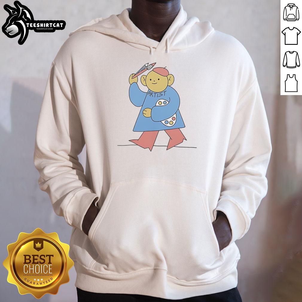 original-i-am-artist-cartoon-hoodie Original I Am Artist Cartoon Hoodie featuring vibrant art design and comfortable fit for creative individuals.