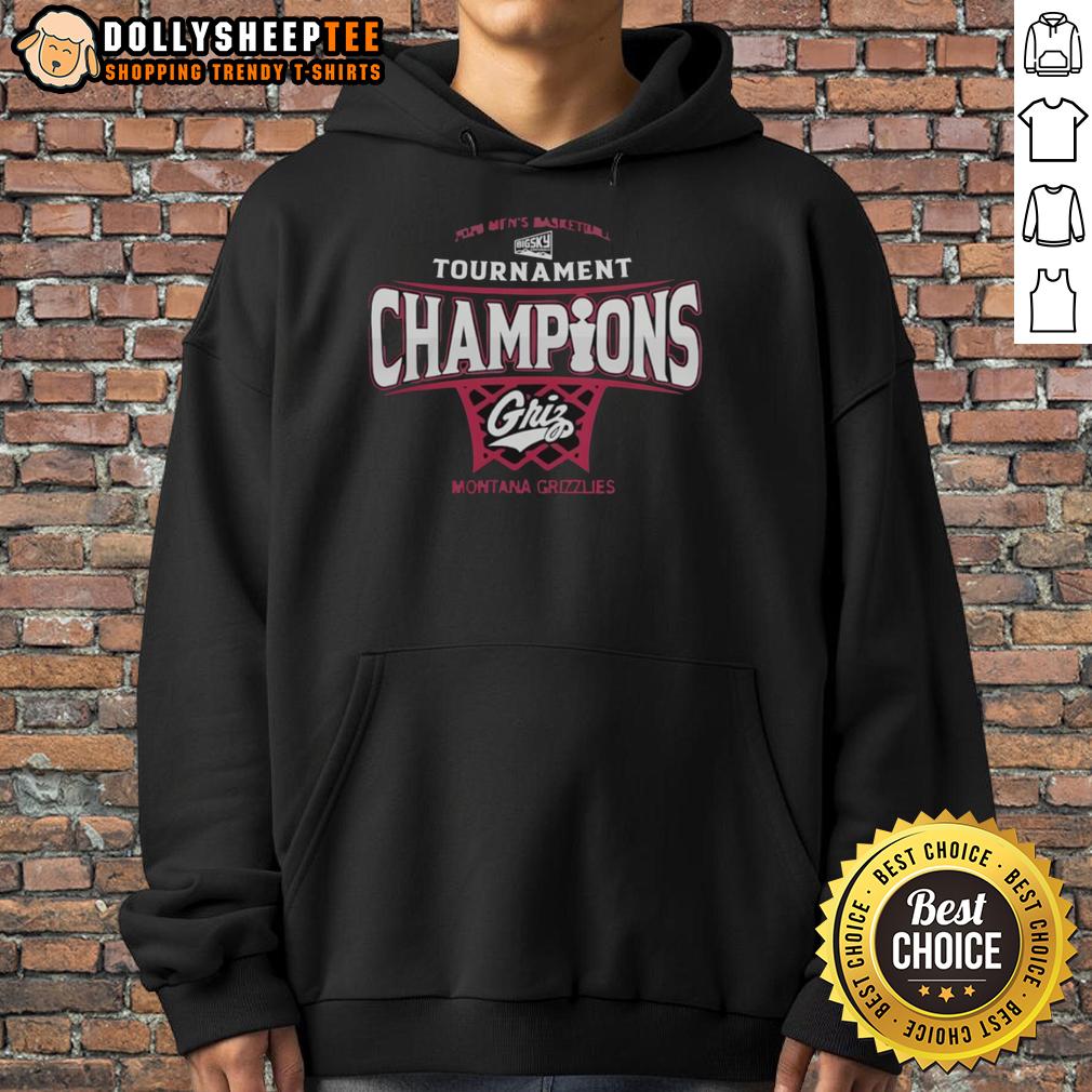 Original Montana Grizzlies Mens Basketball 2026 Big Sky Conference Tournament Champions Hoodie Alt Text: Original Montana Grizzlies men's basketball hoodie celebrating 2026 Big Sky Conference Tournament champions.