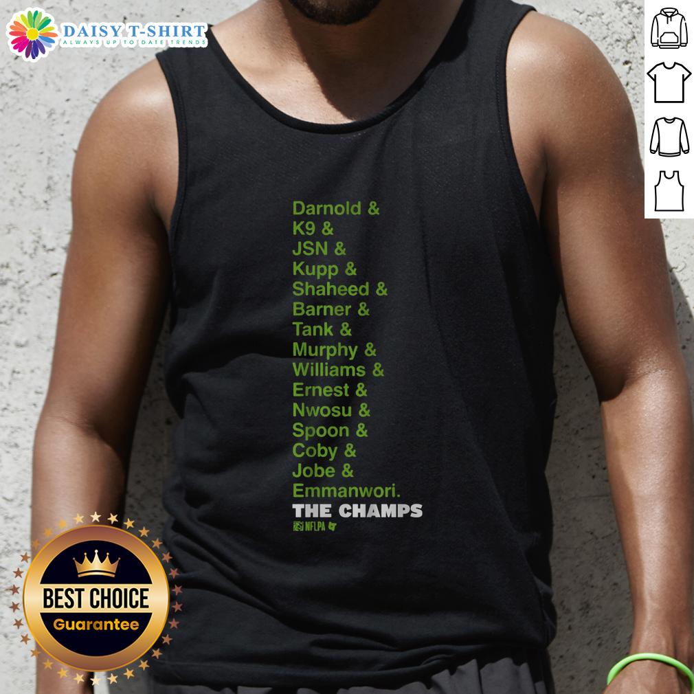 Original Seattle Football Champs List Tank Top