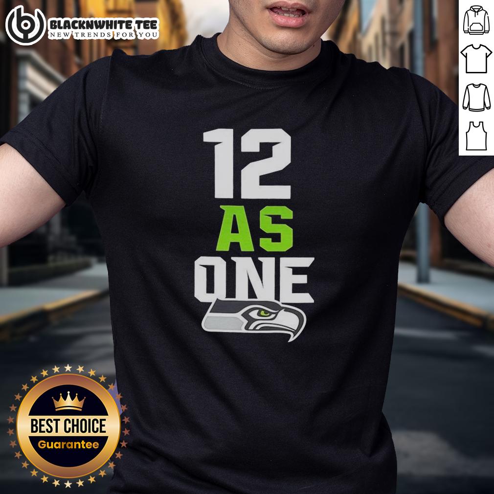 Original Seattle Seahawks 12 As One Super Bowl Lx Chamions 2026 T Shirt Alt Text: Original Seattle Seahawks 12 As One Super Bowl LX Champions 2026 T-Shirt featuring bold team graphics.