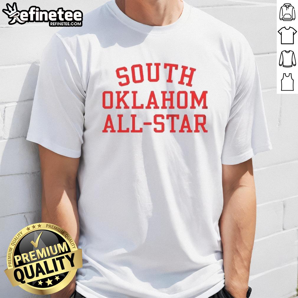 original-south-oklahoma-all-stars-letter-t-shirt Alt Text: Original South Oklahoma All Stars Letter T-Shirt featuring a bold graphic design and vibrant colors, perfect for fans.