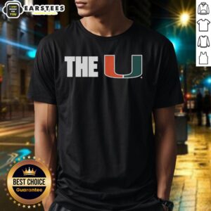 Hot Miami Hurricanes NCAA The U Logo T-Shirt featuring vibrant colors and bold design for passionate fans.