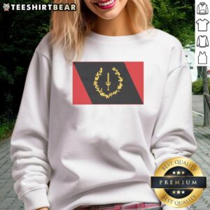 Alt Text: Stylish Good Black American Heritage Flag sweatshirt showcasing vibrant colors and cultural pride. Perfect for casual wear.