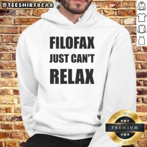 Top Filofax Just Can't Relax Hoodie in cozy fabric, perfect for casual wear and stylish comfort.