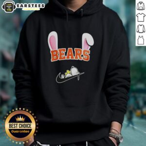 Awesome Chicago Bears x Snoopy Happy Easter hoodie featuring vibrant design, perfect for fans celebrating the holiday.