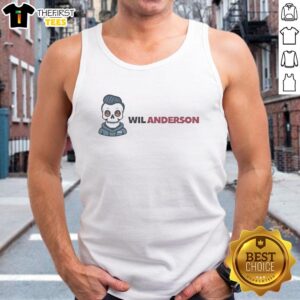 Premium Wil Anderson Skeleton Graphic Tank Top featuring a stylish skeleton design on a comfortable fabric.
