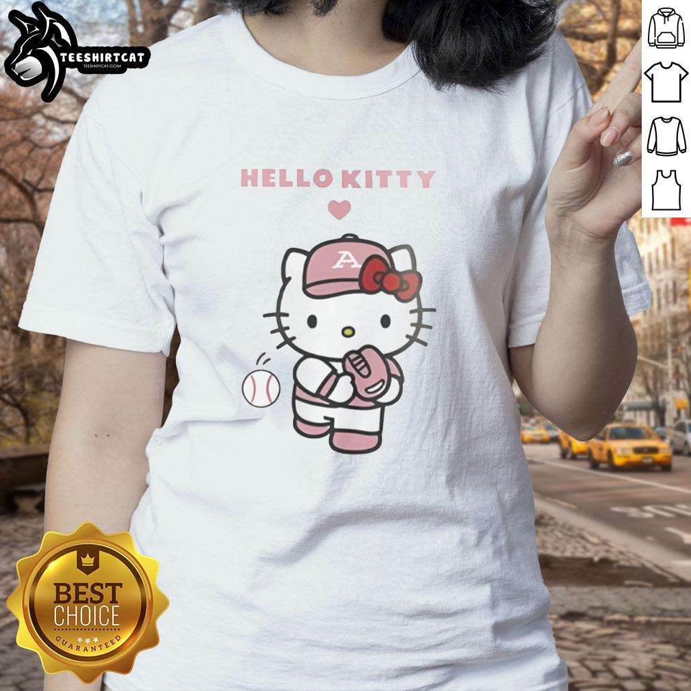 premium-akron-basketball-x-hello-kitty-baseball-ladies-tee Alt Text: Premium Akron Basketball x Hello Kitty Baseball ladies tee featuring a stylish design for sports and casual wear.