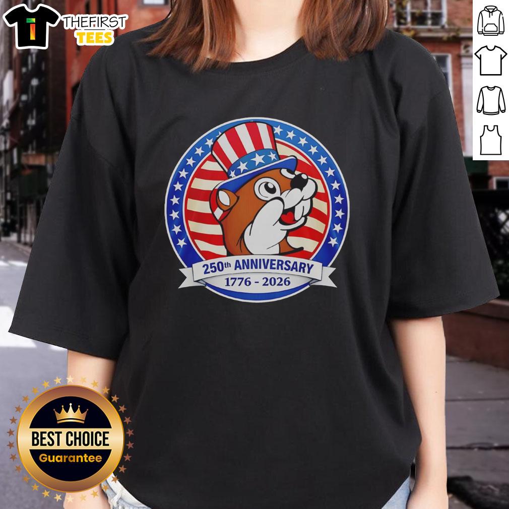 premium-buc-ees-beaver-250th-anniversary-1776-2026-uncle-sam-patriot-american-flag-ladies-tee Premium Buc-Ees Beaver 250th Anniversary tee featuring Uncle Sam, Patriot design, and American flag for ladies.