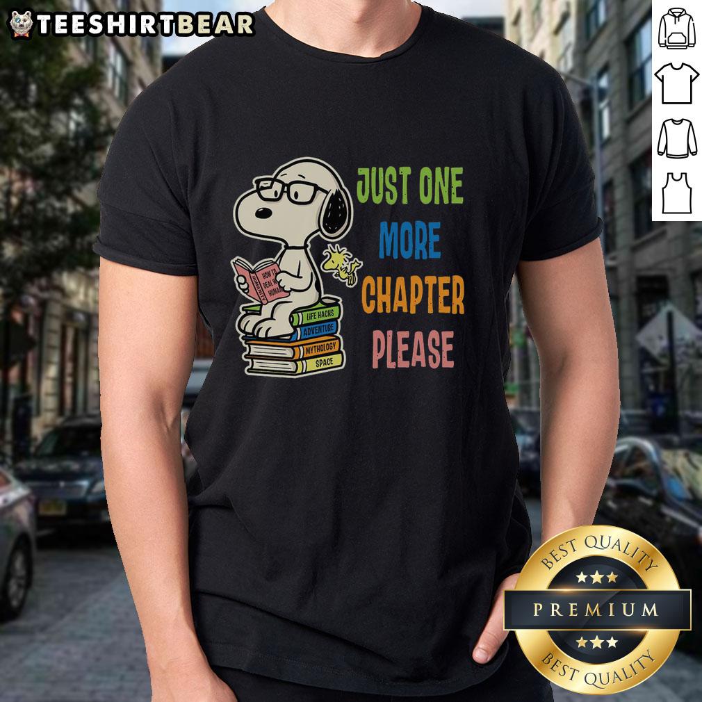 premium-just-one-more-chapter-please-snoopy-book-t-shirt-1 Premium Just One More Chapter Please Snoopy Book T-Shirt featuring Snoopy reading a book, perfect for book lovers.
