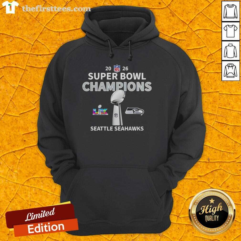 premium-nfl-2026-seattle-seahawks-super-bowl-lx-champions-vince-lombardi-trophy-hoodie Premium NFL 2026 Seattle Seahawks Super Bowl LX Champions hoodie featuring the Vince Lombardi Trophy design.