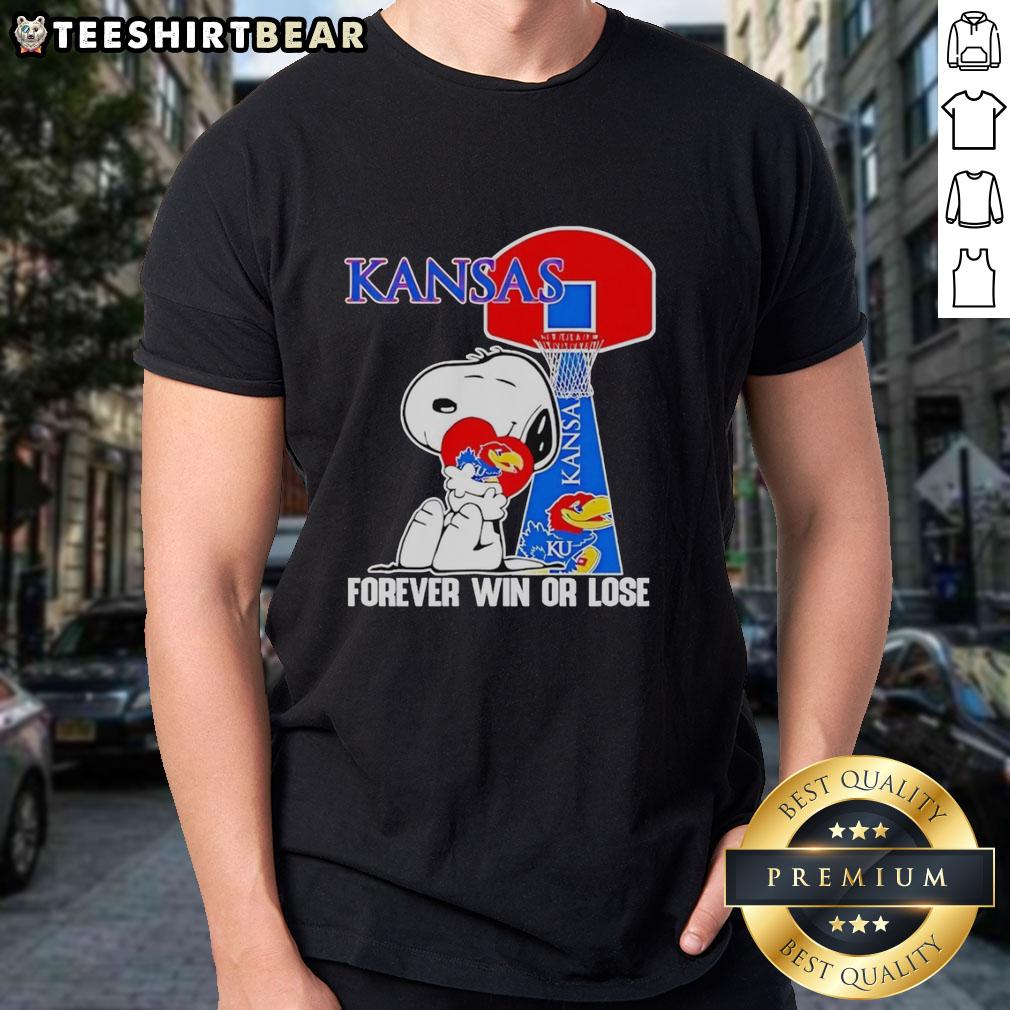 premium-peanuts-snoopy-forever-win-or-lose-kansas-jayhawks-basketball-t-shirt Premium Peanuts Snoopy Forever Win Or Lose Kansas Jayhawks Basketball T-Shirt featuring playful Snoopy design.