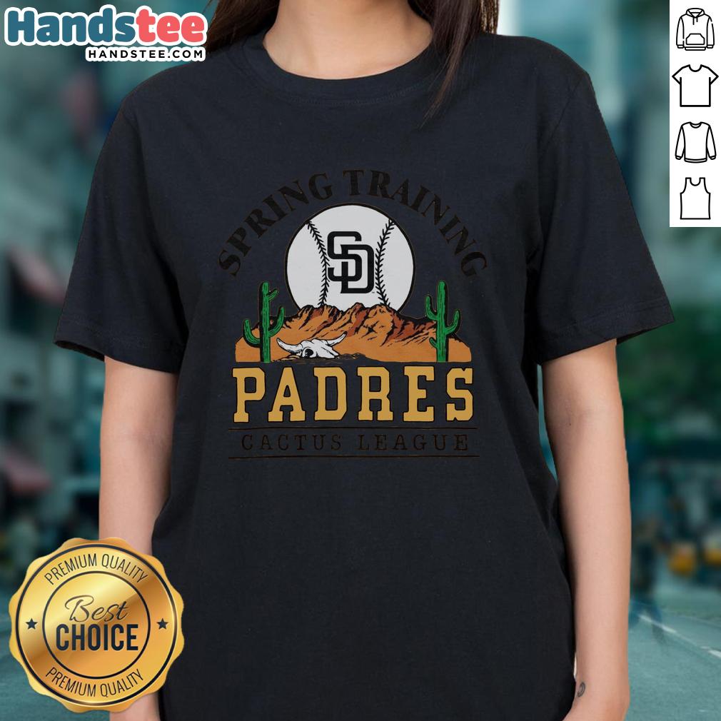 premium-san-diego-padres-cactus-league-desert-ladies-tee Alt Text: Premium San Diego Padres Cactus League Desert Ladies Tee featuring a stylish design in vibrant colors. Perfect for fans!