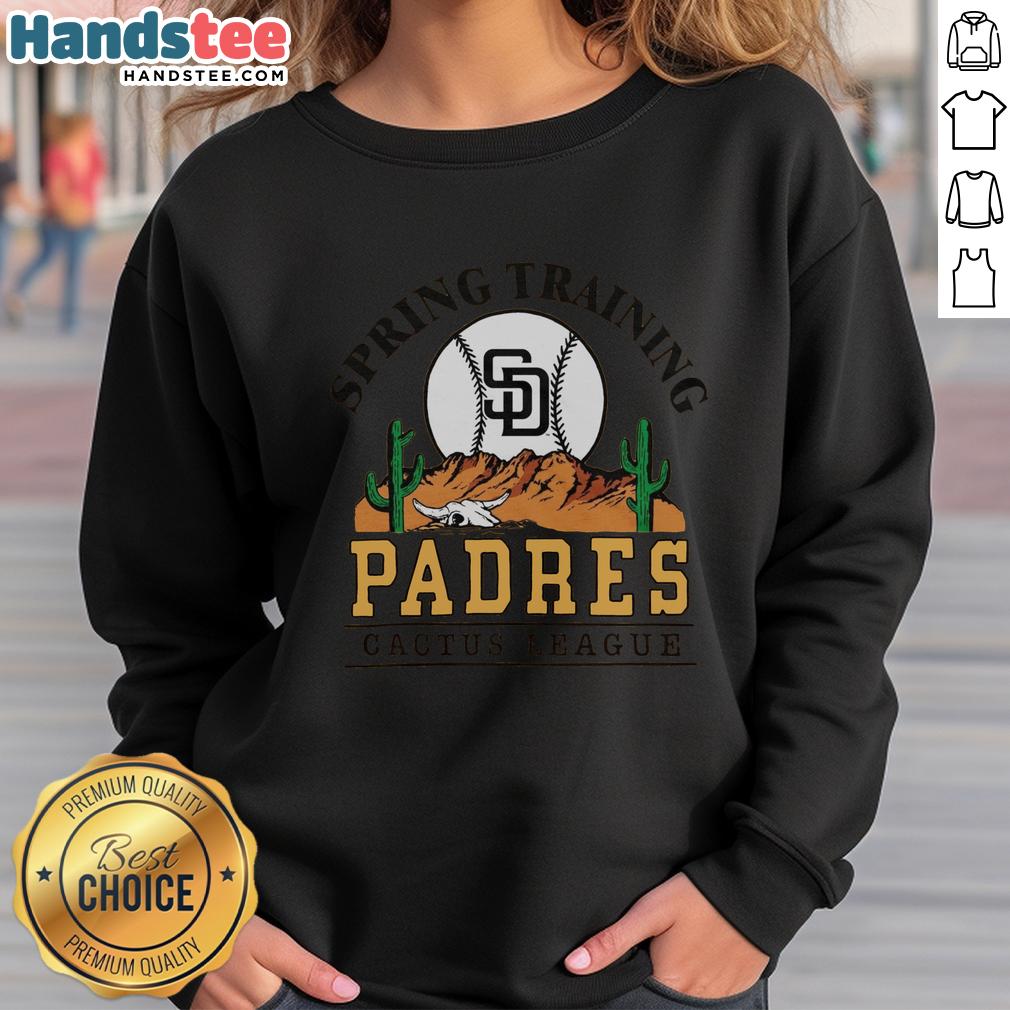 premium-san-diego-padres-cactus-league-desert-sweatshirt Alt Text: Premium San Diego Padres Cactus League desert sweatshirt featuring vibrant team colors and stylish design.
