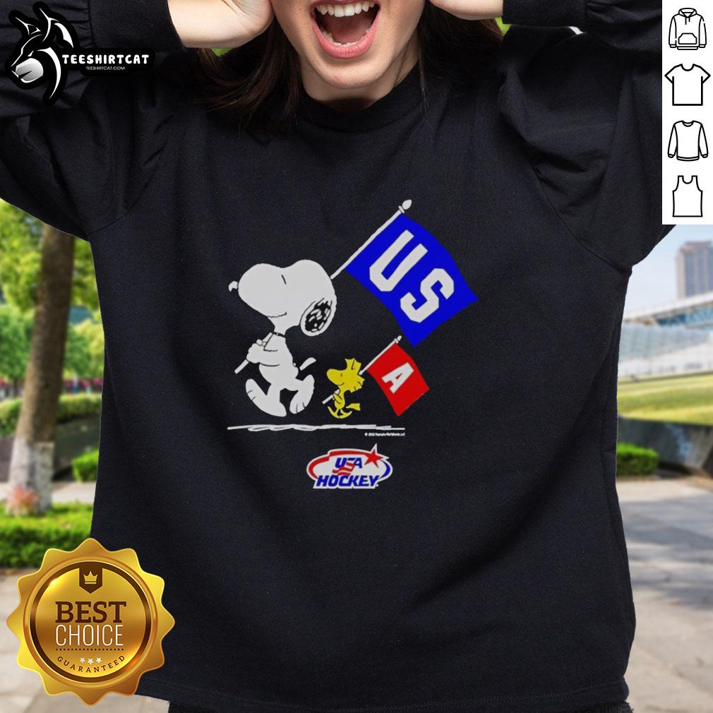 premium-snoopy-and-woodstock-world-champions-2026-usa-hockey-olympic-milano-cortina-italia-sweatshirt Alt Text: Premium Snoopy and Woodstock sweatshirt for the 2026 USA Hockey Olympic Milano Cortina Italia champions.