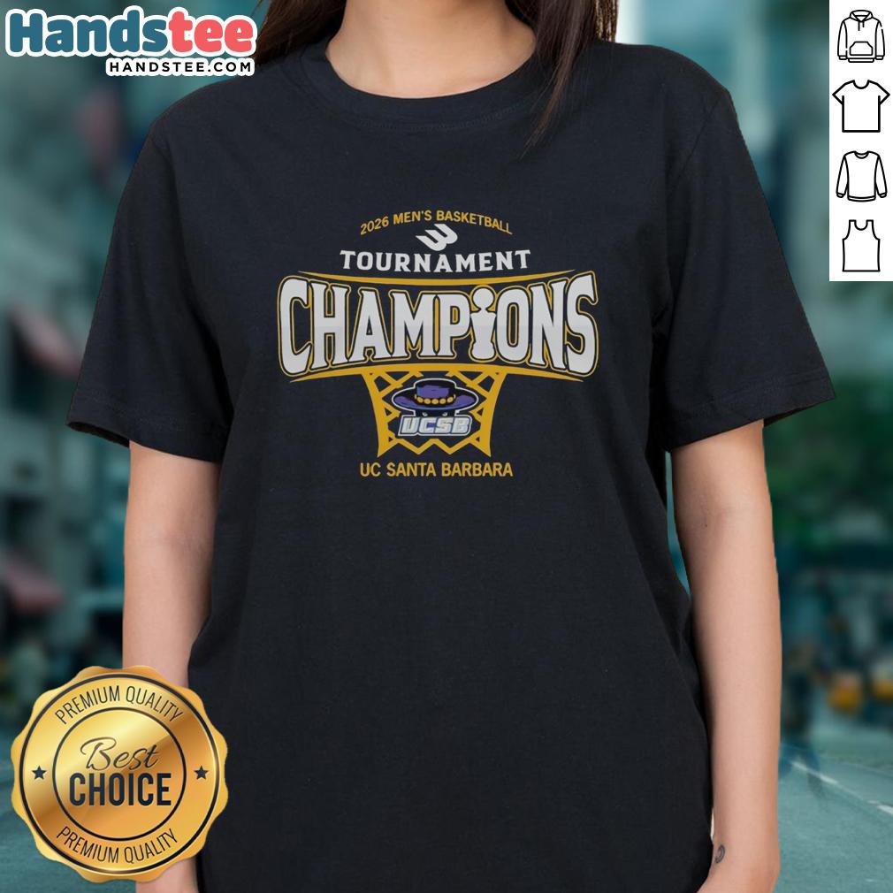 premium-uc-santa-barbara-mens-basketball-2026-big-west-conference-tournament-champions-ladies-tee Premium UC Santa Barbara men's basketball 2026 Big West Conference Tournament champions ladies tee in vibrant colors.