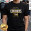 Premium UC Santa Barbara Men's Basketball 2026 Big West Conference Tournament Champions T-Shirt in blue and gold.