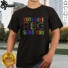 Alt Text: Premium Vote Like RBG Sent You T-Shirt featuring bold graphic text in vibrant colors on a stylish black tee.