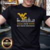 Pretty 2026 West Virginia Mountaineers T-shirt featuring a vibrant city skyline design and all player names.