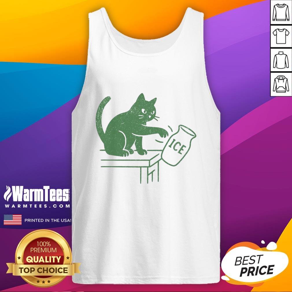 pretty-abolish-ice-funny-cat-political-tank-top Funny cat wearing a tank top that says Abolish ICE, promoting a humorous take on political activism.