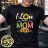 Pretty I Love Being Mom flower t-shirt design featuring vibrant floral graphics, perfect for proud moms.