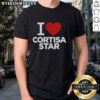 Alt Text: Pretty I Love Cortisa Star T-Shirt in vibrant colors, featuring a stylish star design perfect for casual wear.