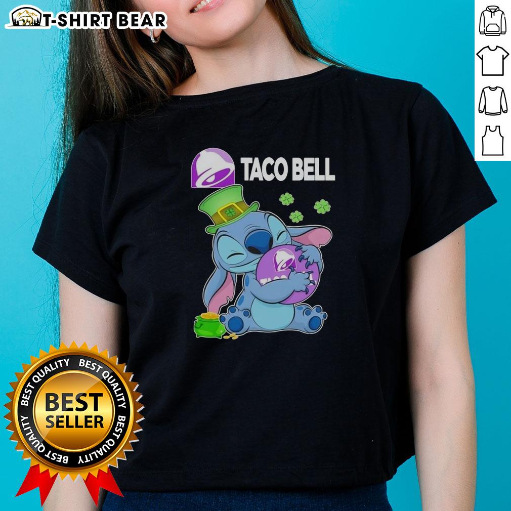 Pretty Stitch Hug The Taco Bell Logo Happy Patrick'S Day Ladies Tee