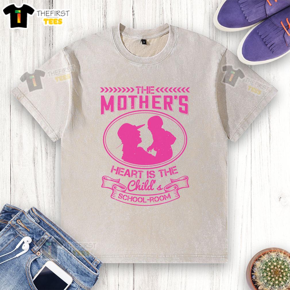 pretty-the-mothers-heart-is-the-childs-school-room-washed-t-shirt Pretty washed t-shirt featuring 'The Mother's Heart is the Child's School Room' design for a meaningful, stylish look.