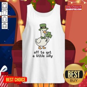 Funny Saint Patrick's Day tank top featuring a silly goose design, perfect for festive celebrations and casual wear.
