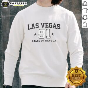 Stylish Nice Las Vegas 91 State of Nevada sweatshirt in vibrant colors, perfect for casual wear or souvenirs.