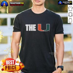 Good Miami Hurricanes NCAA The U logo T-shirt featuring bold graphics and vibrant colors for fans and supporters.