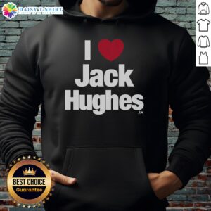 Nice I Heart Jack Hughes Hoodie featuring a stylish design, perfect for fans of Jack Hughes and hockey enthusiasts.