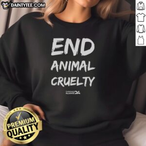 Nice John Oberg End Animal Cruelty Sweatshirt featuring a bold anti-cruelty message and stylish design.