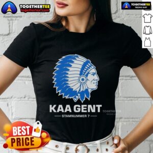 Awesome KAA Gent FC logo on a stylish ladies tee, showcasing team spirit and fashionable sportswear.