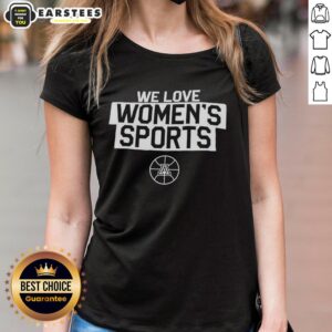Awesome Arizona Wildcats We Love Womens Sports ladies tee featuring vibrant team colors and stylish design.