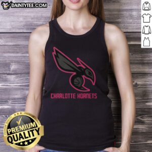 Premium Charlotte Hornets Highlight Reel Tank Top showcasing team colors and logo, perfect for fans and summer wear.