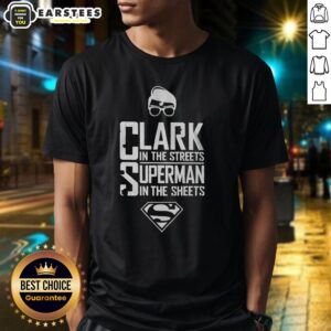 Awesome Clark In The Streets Superman In The Sheets T-Shirt featuring a stylish graphic design for Superman fans.