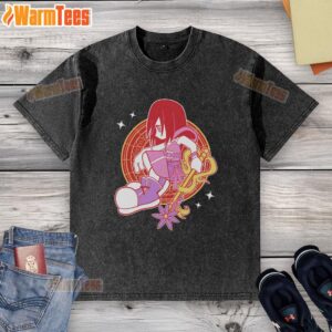 Nice-A-World-Apart Kingdom Hearts washed t-shirt featuring iconic characters and vibrant design for fans.