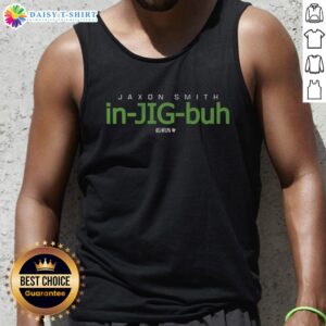 Jaxon Smith-Njigba pronunciation guide tank top featuring stylish design and clear lettering for fans and enthusiasts.