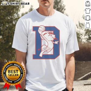 DePaul Blue Demons basketball mascot dunking on a vibrant T-shirt, perfect for fans and sports enthusiasts.
