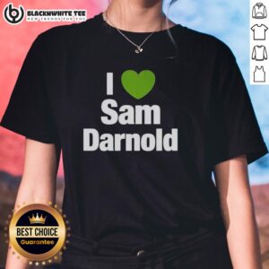 Nice Seattle Seahawks I Love Sam Darnold heart ladies tee in vibrant colors, perfect for fans showing team spirit.
